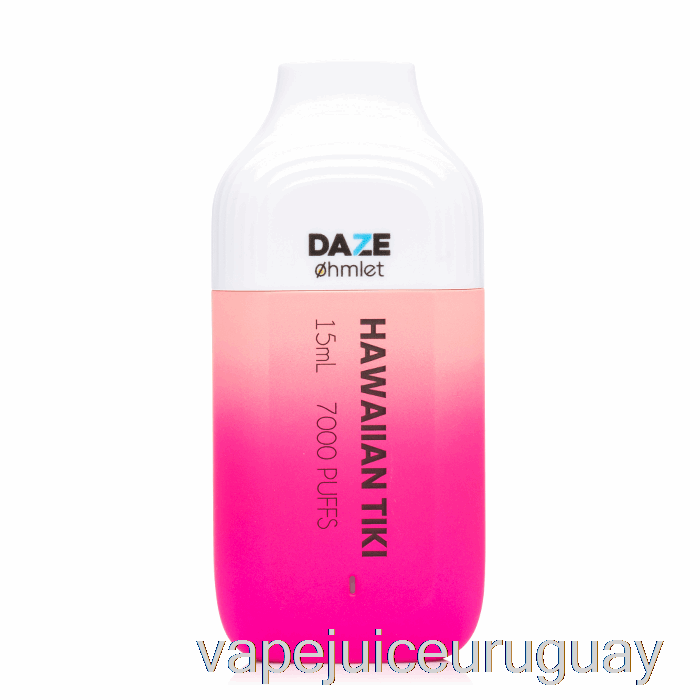 7 Daze Ohmlet 7000 0% Cero Nicotina Desechable Hawaiano Tiki Vape Uruguay